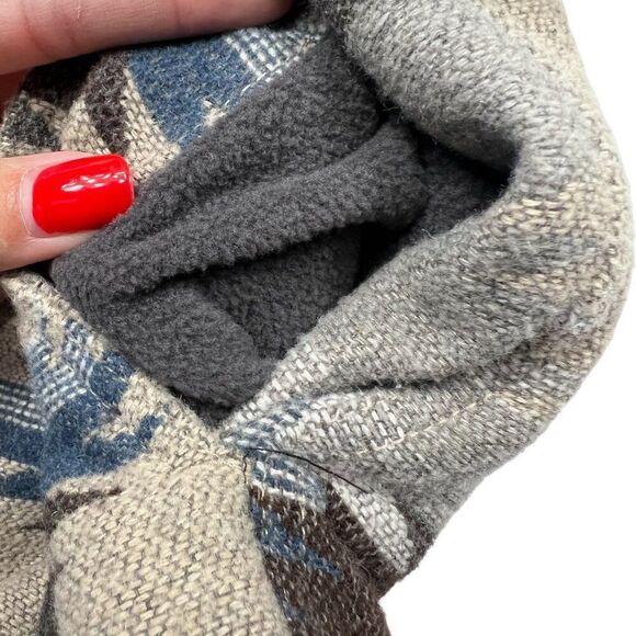 Jachs New York Men's Aztec Pattern Shirt Jacket Shacket Fleece Lined Pockets XL - Picture 9 of 11